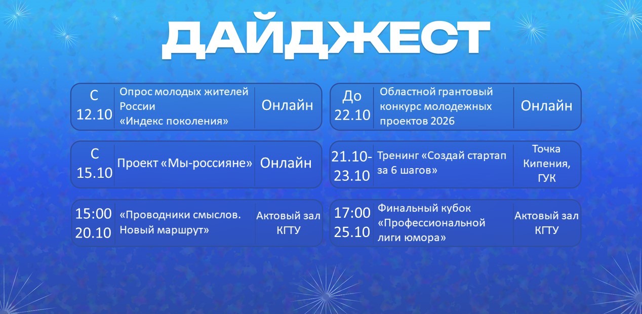 Дайджест  событий 