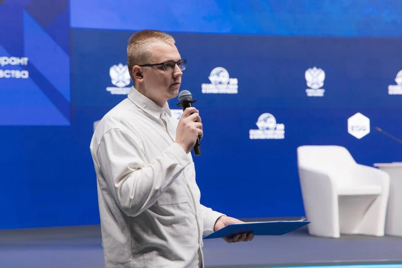 KSTU postgraduate student presented his development at a key St. Petersburg Forum event